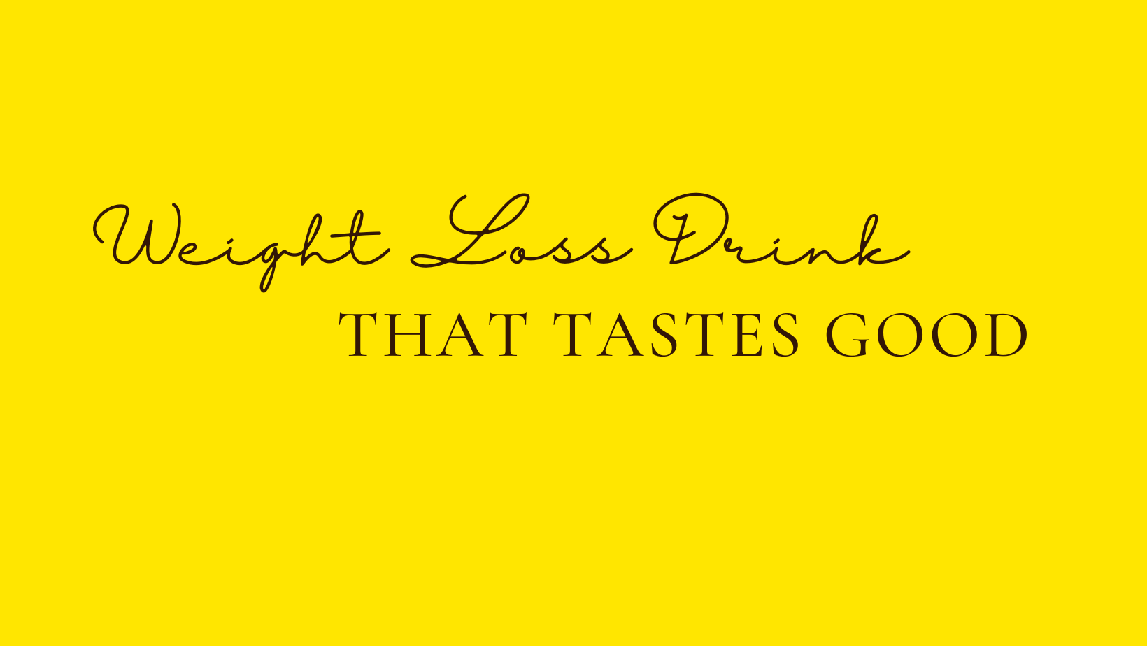 Lemonade Weight Loss Drink That Tastes Good
